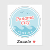 Sticker Panama City Floride (Feuille)