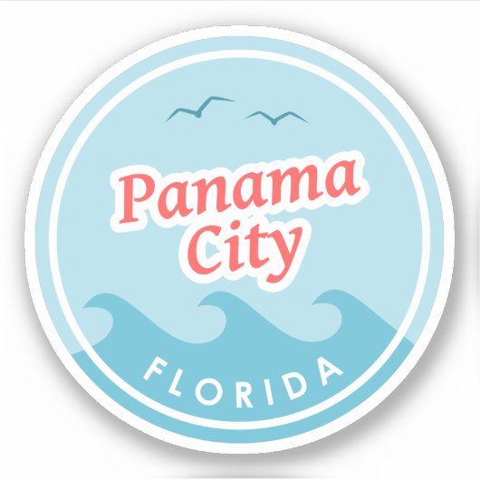 Sticker Panama City Floride (Devant)