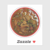 Sticker Panang Thai Curry [พ ะ แ น ง] ... Thaïlande (Feuille)