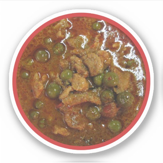 Sticker Panang Thai Curry [พ ะ แ น ง] ... Thaïlande (Devant)