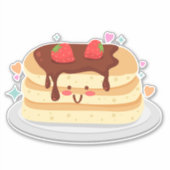 Sticker Pancake Lover Addict Design mignon (Devant)