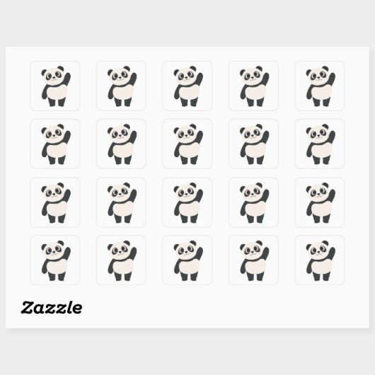 Sticker Panda (Feuille)