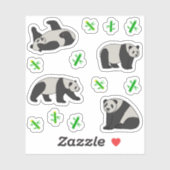 Sticker Panda (Feuille)