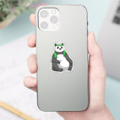 Sticker Panda à Fitness avec serviette (Téléphone)