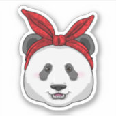 Sticker Panda avec Bandana (Devant)
