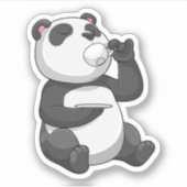 Sticker Panda avec Tea Cup (Devant)
