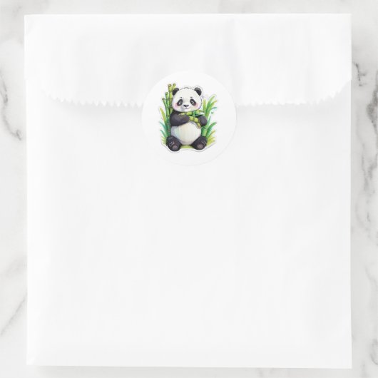 Sticker Panda Bamboo (Sac)