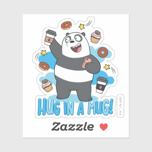 Sticker Panda Bear (Feuille)