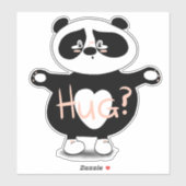 Sticker Panda Bear Hugs (Feuille)