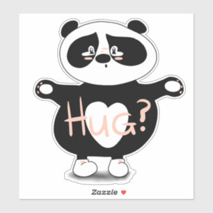Sticker Panda Bear Hugs