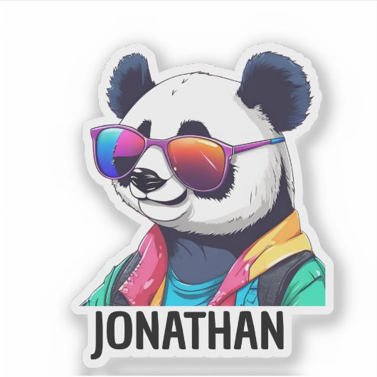 Sticker Panda Bear Swagg Monogram étanche (Devant)