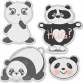 Sticker Panda Bears (Devant)