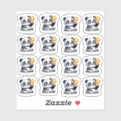 🐼 Sticker Panda "Bien Fait" 🌟 (Feuille)