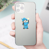 Sticker Panda comme Assistant avec baguette magique (Téléphone)