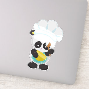 Sticker Panda cuisine, Panda À Cuisson, Apron, Bol À Whisk