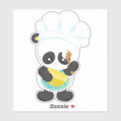 Sticker Panda cuisine, Panda À Cuisson, Apron, Bol À Whisk (Feuille)
