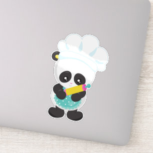 Sticker Panda cuisine, Panda Cuisson, Tablier, Épingle