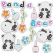 Sticker Panda cuteness (Devant)