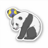 Sticker Panda dans les sports de handball (Devant)