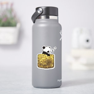 Sticker panda dans une poche