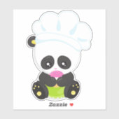 Sticker Panda De cuisine, Panda De Cuisson, Panda Avec Don (Feuille)