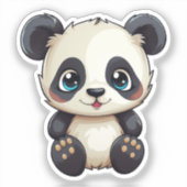 Sticker Panda de dessin (Recto)