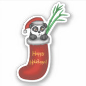 Sticker Panda de Noël (Devant)