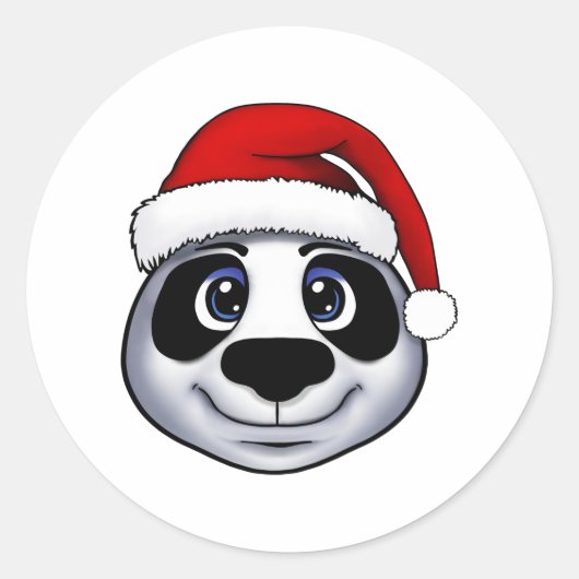 Sticker Panda de Noël (Devant)