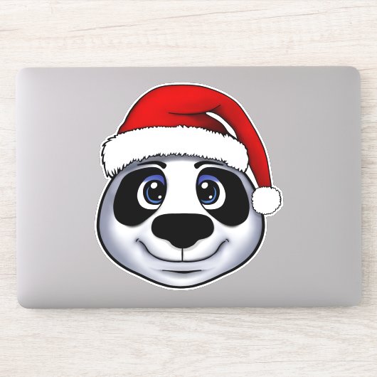 Sticker Panda de Noël (Ordinateur)