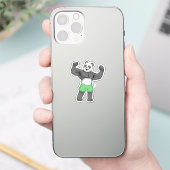 Sticker Panda en Bodybuilder au Bodybuilding (Téléphone)