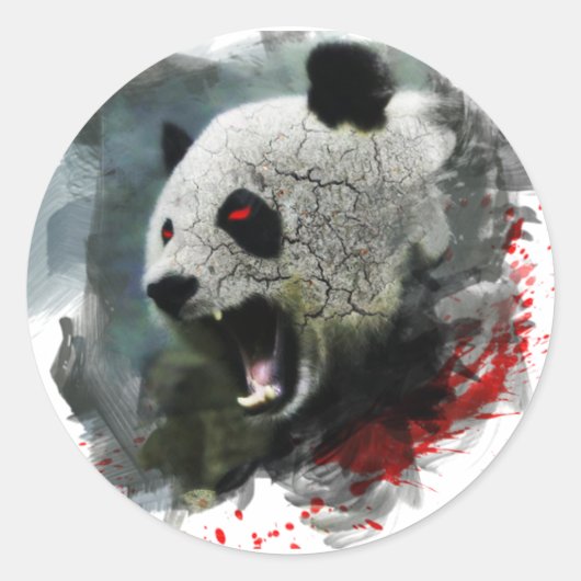 Sticker Panda en colère (Devant)