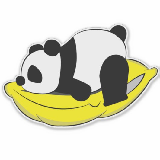 Sticker Panda endormi (Devant)