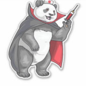 Sticker Panda Halloween Vampire infirmière T-shirt surdime (Devant)