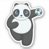 Sticker Panda Handball player Handball (Devant)