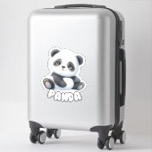 Sticker Panda Joueur - Pépinière (Sur valise)