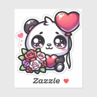 Sticker Panda Love