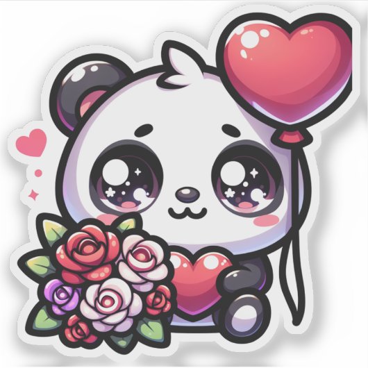 Sticker Panda Love (Devant)