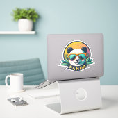 Sticker Panda Magic dans chaque feuille d'autocollants (Ordinateur portable sur le bureau)