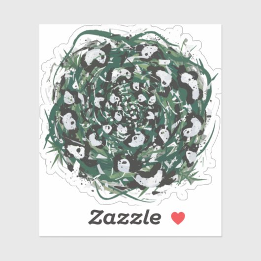 Sticker Panda-monium (Feuille)