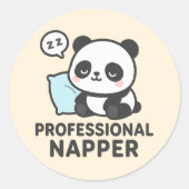 Sticker Panda Napper Professionnel (Devant)