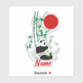 Sticker Panda personnalisé  (Feuille)