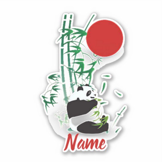 Sticker Panda personnalisé  (Devant)