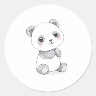 Sticker Panda pour bébé mignon Illustration de l'a