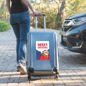 Sticker Panda Rouge Noël Neige Animaux d'hiver Pandas Sti (Valise Insitu)