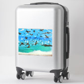 Sticker pandemonium pélican (Sur valise)