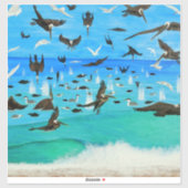 Sticker pandemonium pélican (Feuille)