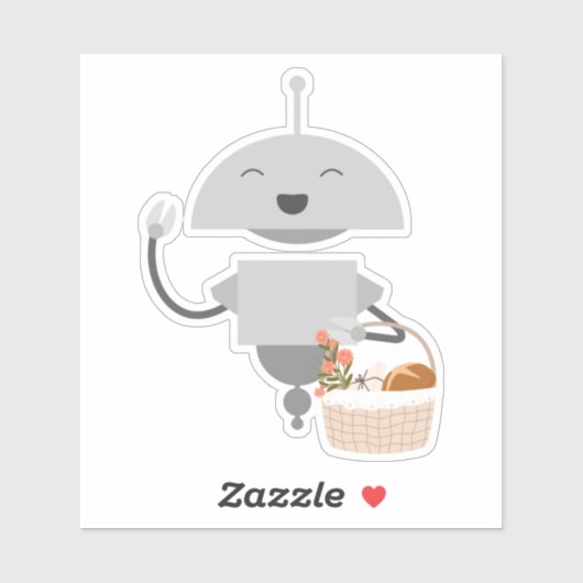 Sticker Panier cadeau Mia (Feuille)