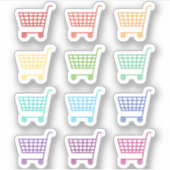 Sticker Panier de courses du jour Planificateur de calendr (Devant)