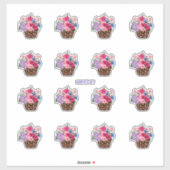 Sticker Panier de fleurs si joli (Feuille)