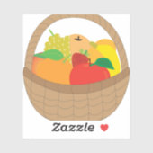 Sticker Panier de fruits (Feuille)